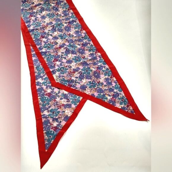 Liberty of London Vintage Floral Flowers Silk Scarf - Picture 9 of 12